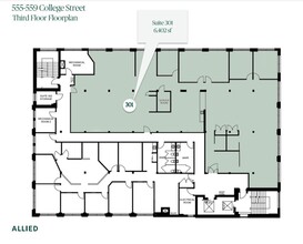 559-563 College St, Toronto, ON à louer Plan d’étage– Image 1 sur 1