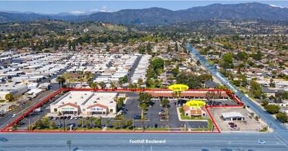 305-355 E Foothill Blvd, Pomona, CA - Vue aérienne vue de carte
