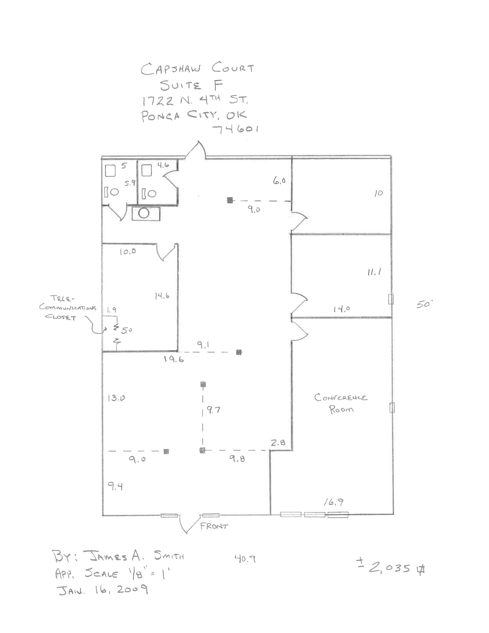 1714-1722 N 4th St, Ponca City, OK à louer Plan de site– Image 1 sur 1