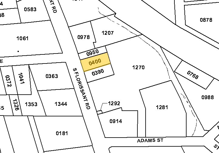 104-108 S Florissant Rd, Ferguson, MO à vendre - Plan cadastral – Image 2 sur 6