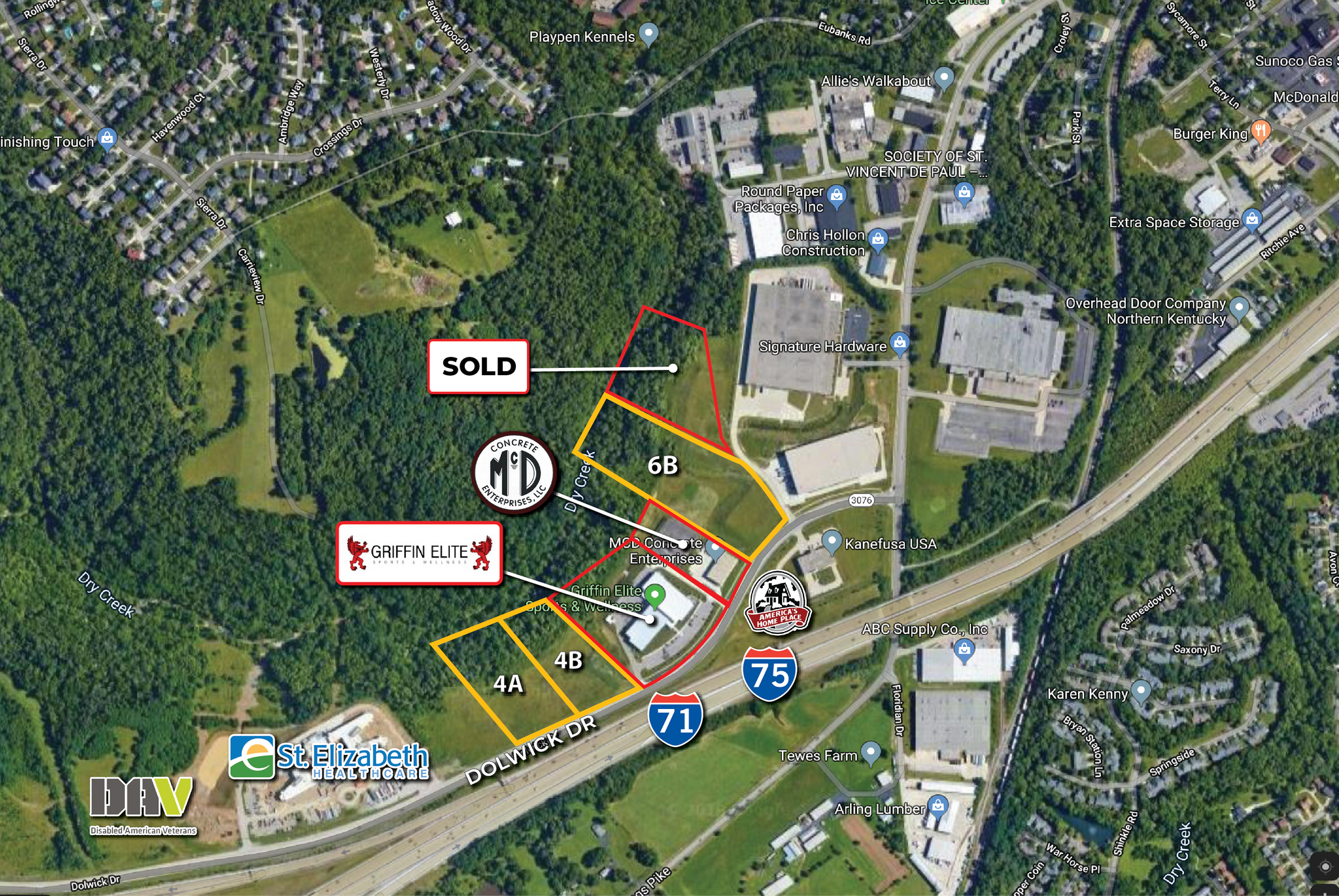 660 Dolwick Rd, Erlanger, KY à vendre Aérien– Image 1 sur 2