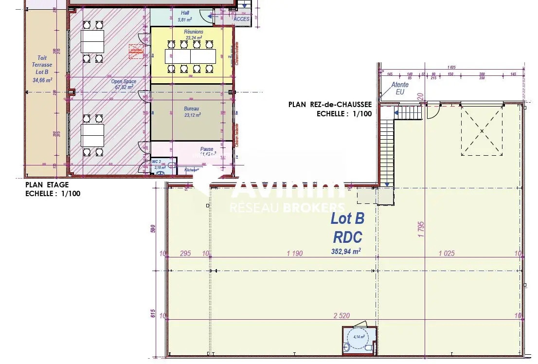 Local d'activités dans Chambéry à vendre Plan d’étage– Image 1 sur 3