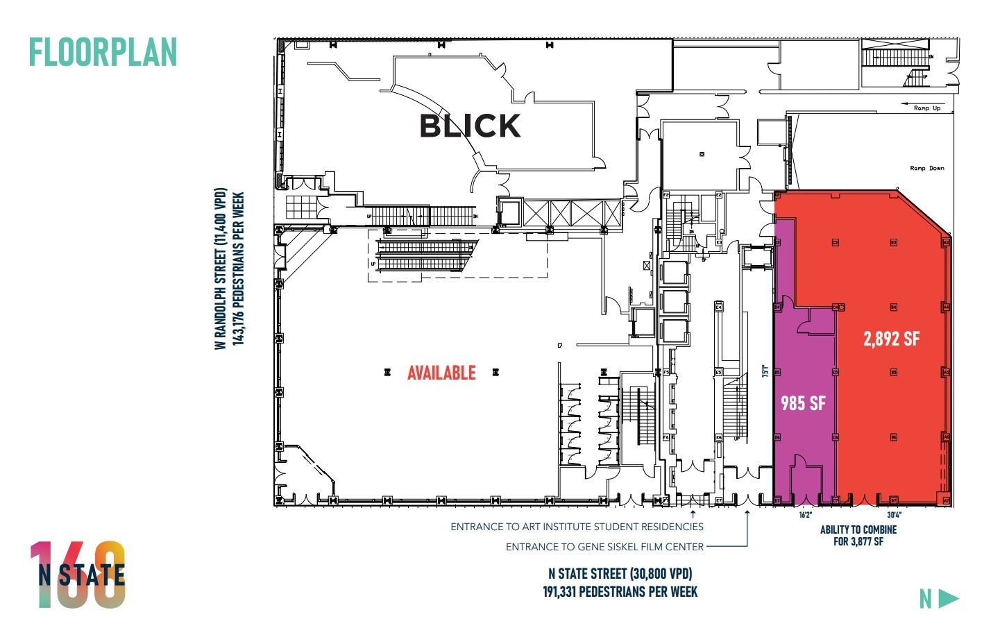 168 N State St, Chicago, IL à louer Plan d’étage– Image 1 sur 1