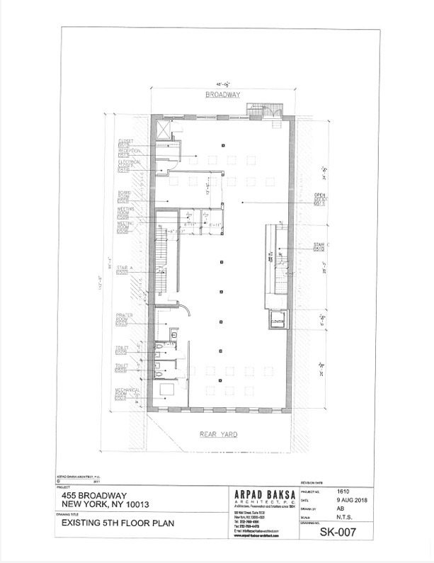 455-457 Broadway, New York, NY à louer Plan d’étage– Image 1 sur 2