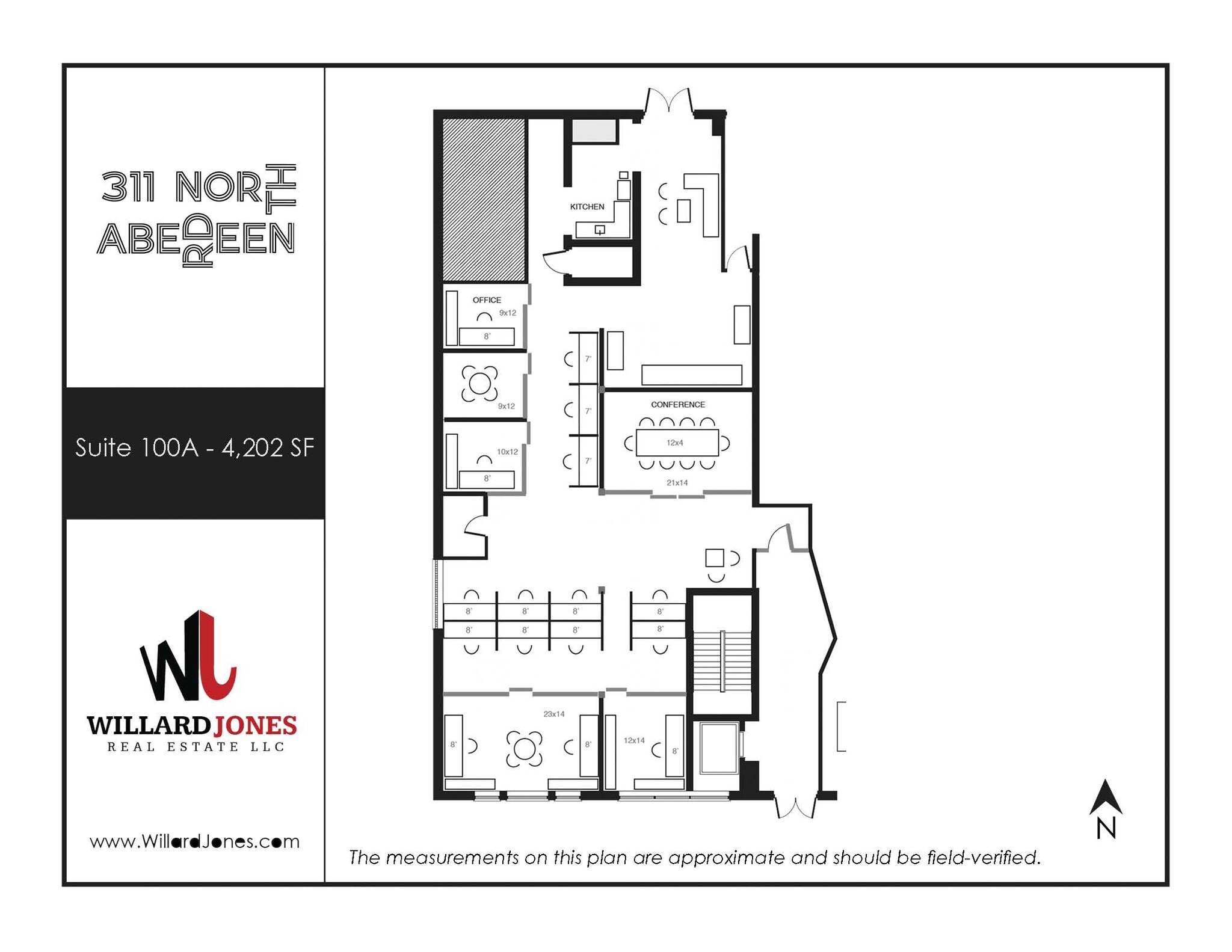 311 N Aberdeen St, Chicago, IL à louer Plan d’étage– Image 1 sur 1