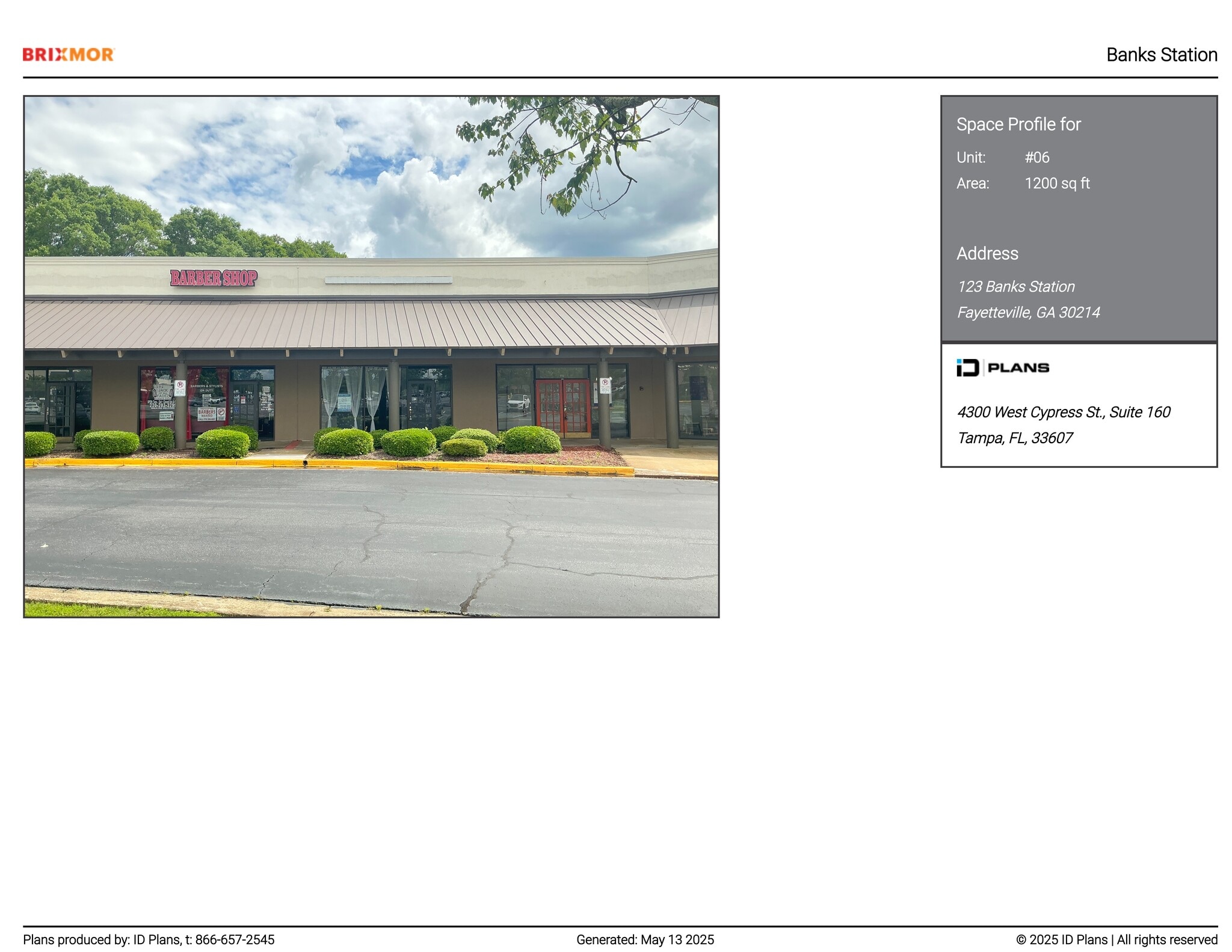 101-217 Banks Rd, Fayetteville, GA à louer Plan de site– Image 1 sur 3