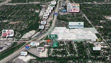 9361-9369 W 75th St, Overland Park, KS - VUE AÉRIENNE vue de carte