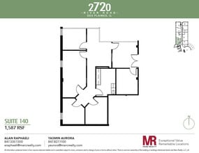2720 S River Rd, Des Plaines, IL à louer Plan d’étage– Image 1 sur 1