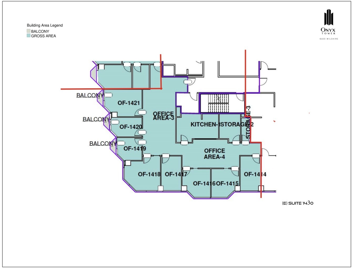6100 Wilshire Blvd, Los Angeles, CA à louer Plan d’étage– Image 1 sur 1