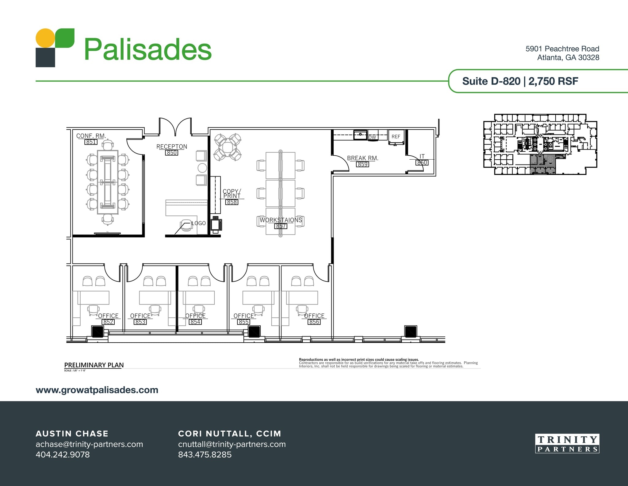5901 Peachtree Dunwoody Rd NE, Atlanta, GA à louer Plan de site– Image 1 sur 1