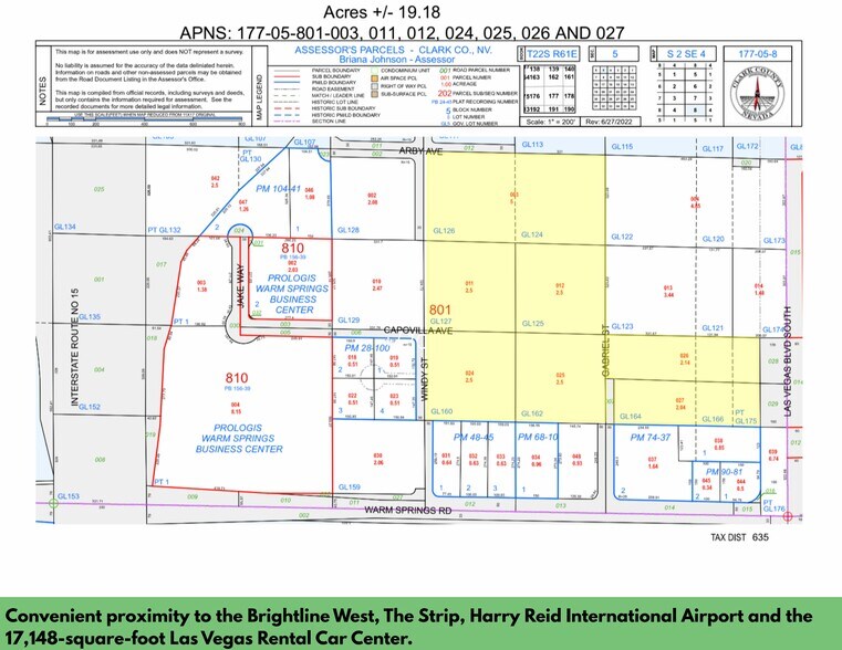 7235 Las Vegas Blvd, Las Vegas, NV à vendre - Plan cadastral – Image 2 sur 2