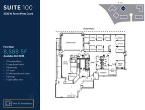 3333 N Torrey Pines Ct, La Jolla, CA à louer Plan d’étage– Image 1 sur 1