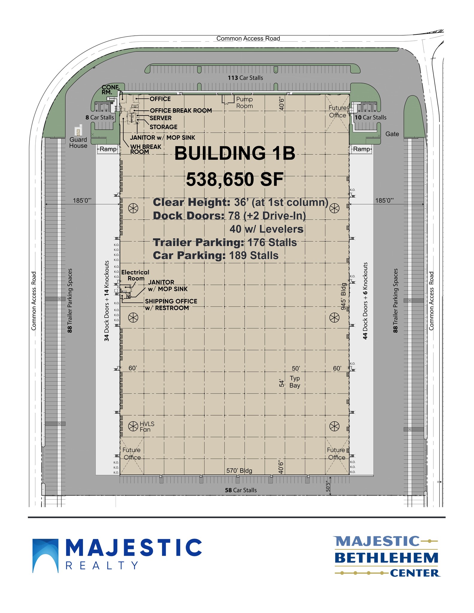3051 Commerce Center Blvd, Bethlehem, PA à louer Plan de site– Image 1 sur 1