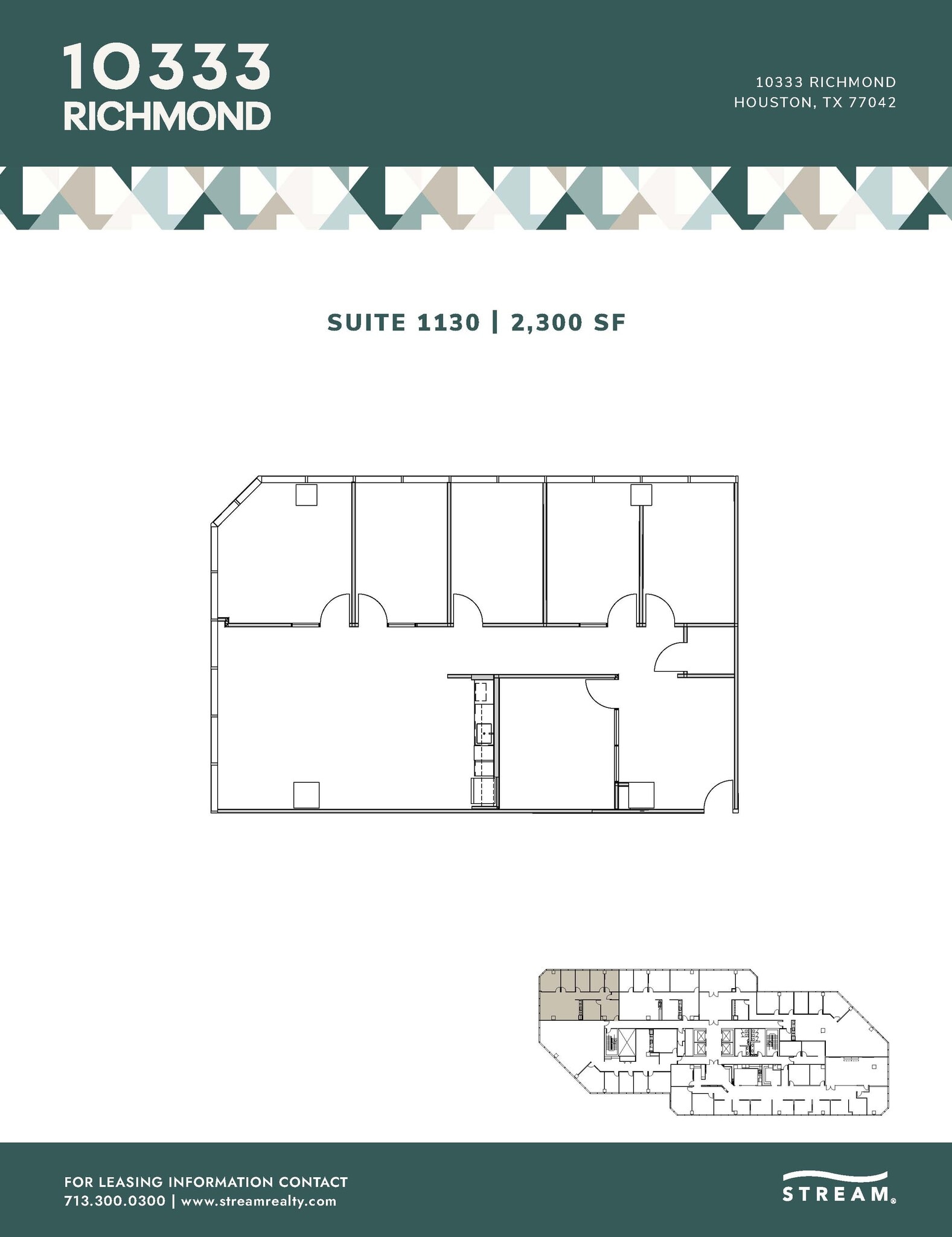 10333 Richmond Ave, Houston, TX à louer Plan d’étage– Image 1 sur 1