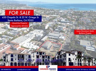 Plus de détails pour 630 Chapala St, Santa Barbara, CA - Local commercial à vendre