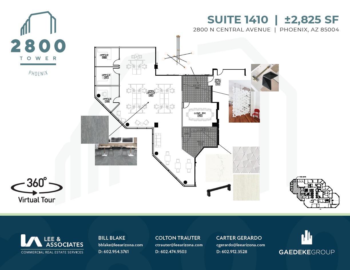 2800 N Central Ave, Phoenix, AZ à louer Plan d’étage– Image 1 sur 1