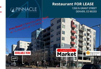 Plus de détails pour 1350 Grant St, Denver, CO - Local commercial à louer