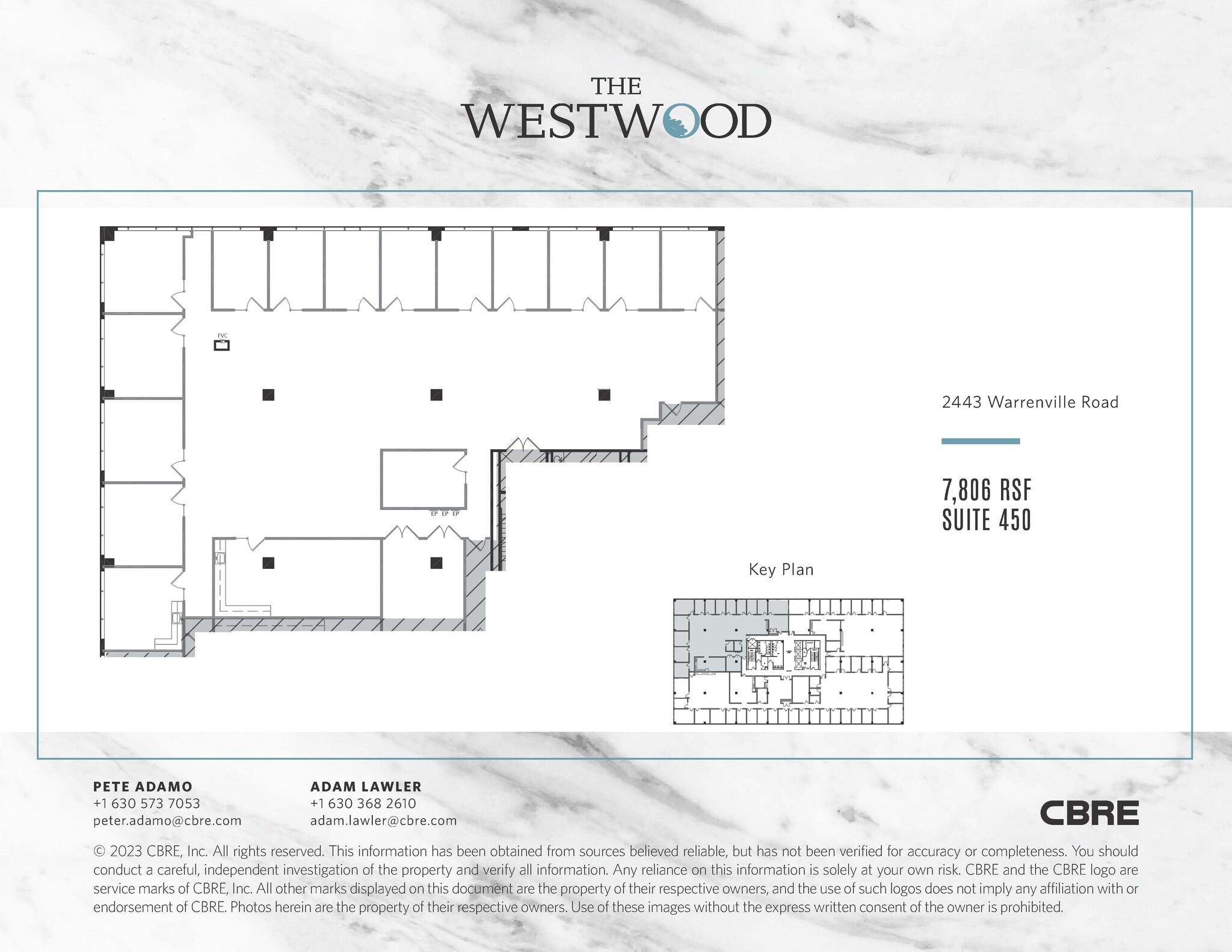 2443 Warrenville Rd, Lisle, IL à louer Plan d’étage– Image 1 sur 1