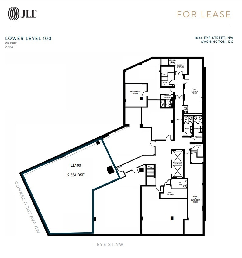 1634 I St NW, Washington, DC à louer Plan d’étage– Image 1 sur 1