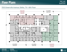 7515 Greenville Ave, Dallas, TX à louer Plan d’étage– Image 1 sur 2