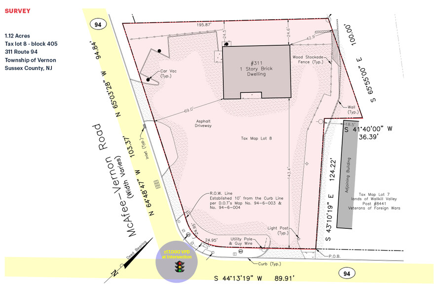 311 US-94, Vernon, NJ à louer - Plan de site – Image 3 sur 3