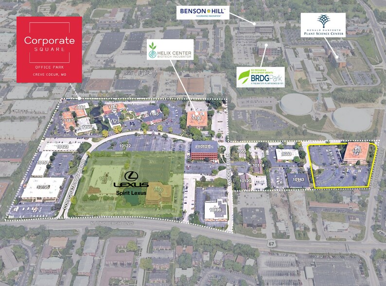 1015 Corporate Square Dr, Creve Coeur, MO à vendre - Aérien – Image 2 sur 5