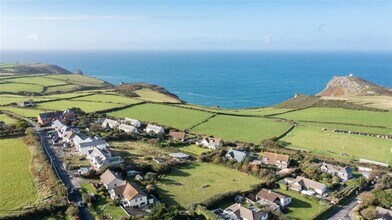Tintagel Rd, Boscastle, CON - Vue aérienne vue de carte