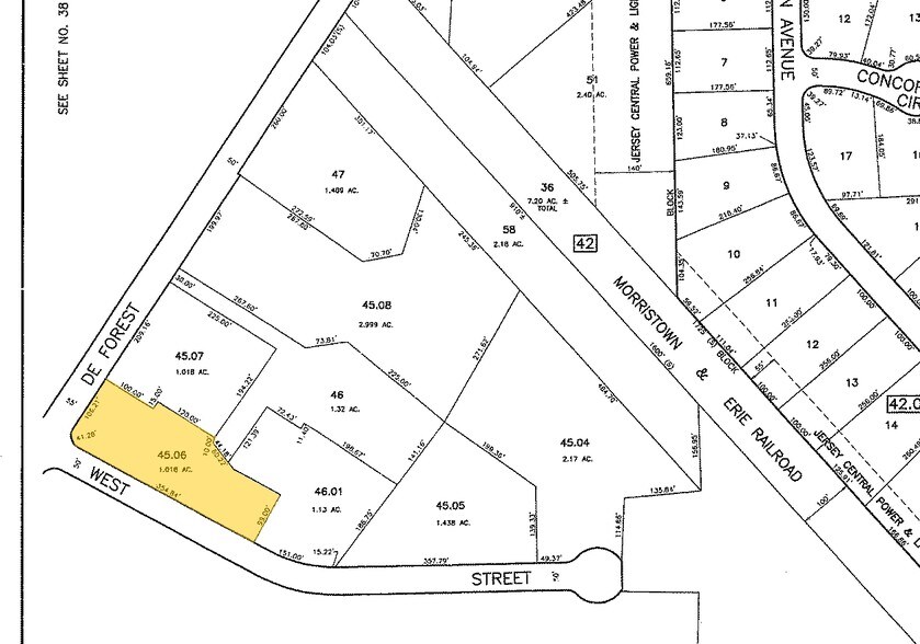 46 Deforest Ave, East Hanover, NJ à louer - Plan cadastral – Image 2 sur 2
