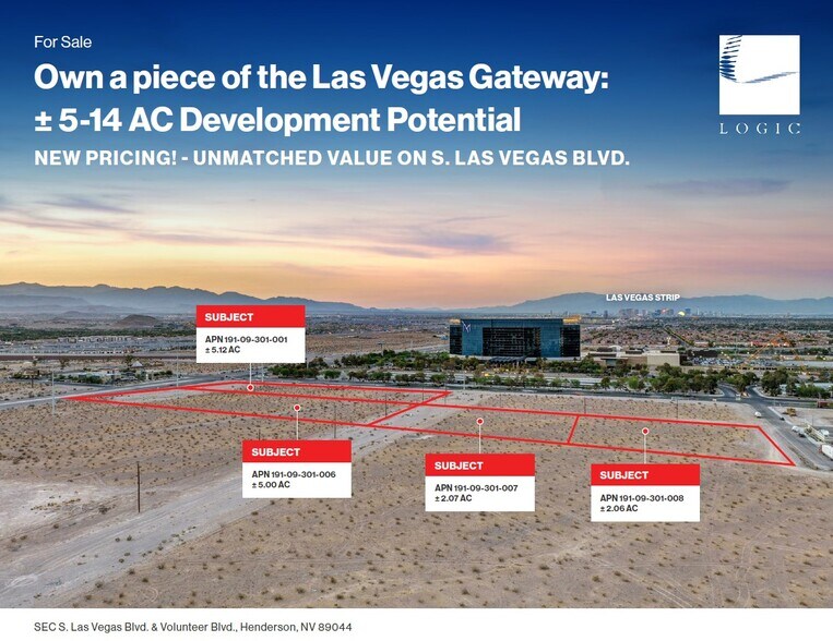SEC S Las Vegas Blvd. & Volunteer, Henderson, NV à vendre - Photo de l’immeuble – Image 1 sur 8