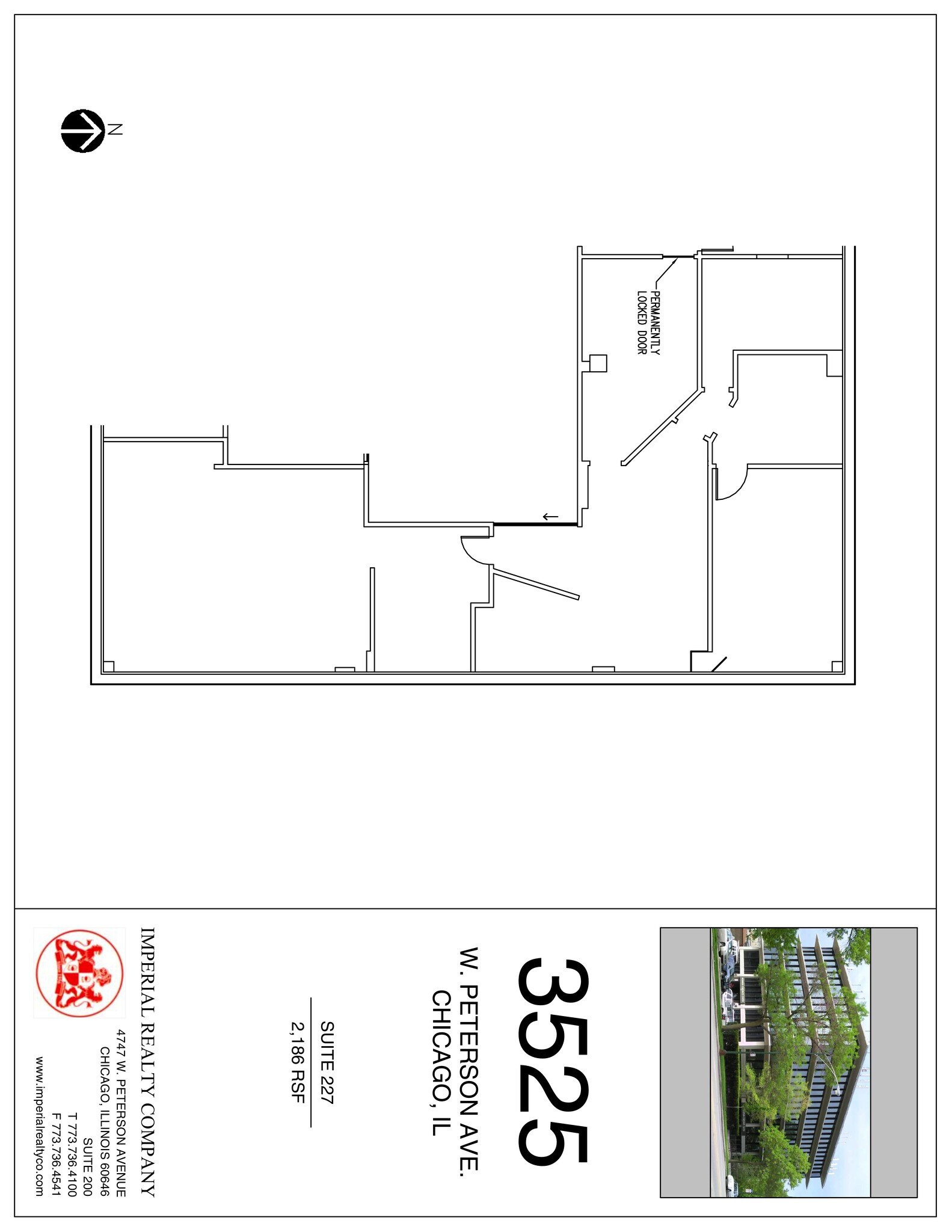 3525 W Peterson Ave, Chicago, IL à louer Plan de site– Image 1 sur 1