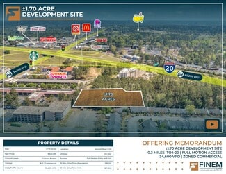 Plus de détails pour 3030 Washington Rd, Augusta, GA - Terrain à vendre