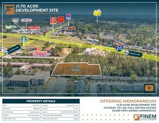Plus de détails pour 3030 Washington Rd, Augusta, GA - Terrain à vendre