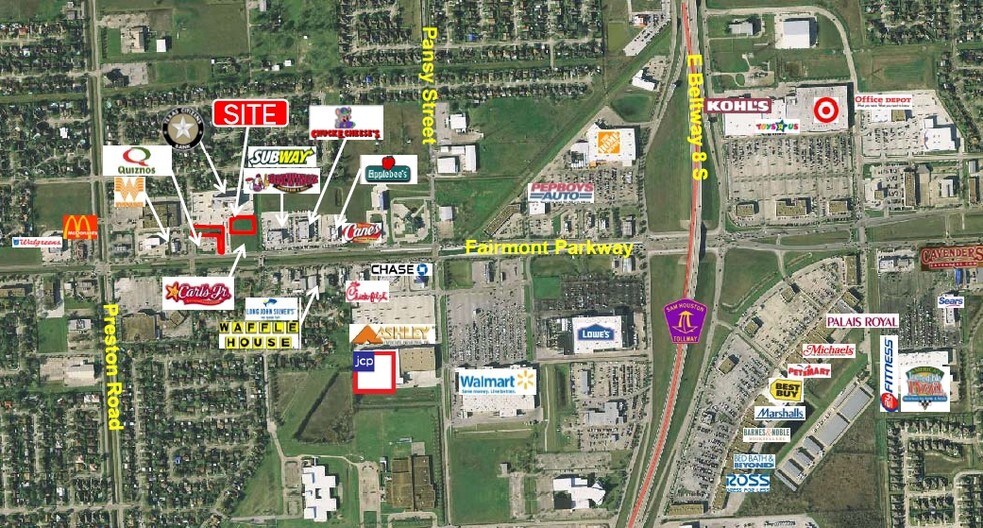 4835 Fairmont Pky, Pasadena, TX à vendre - Aérien – Image 2 sur 2