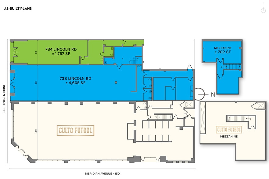 734-744 Lincoln Rd, Miami Beach, FL à louer - Plan d’étage – Image 2 sur 4