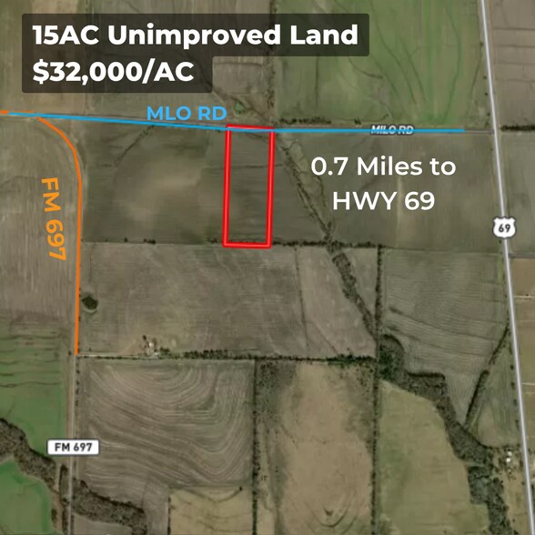Milo Rd rd, Whitewright, TX à vendre - Photo de l’immeuble – Image 2 sur 5