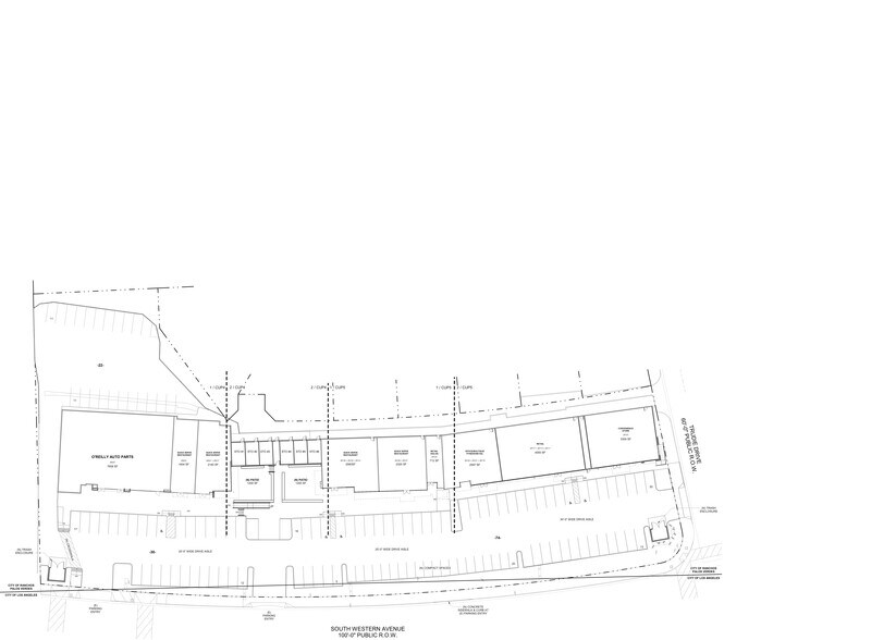 29105-29229 S Western Ave, Rancho Palos Verdes, CA à louer - Plan de site – Image 2 sur 7