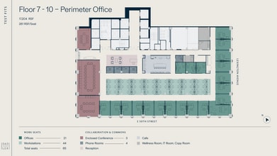 560 Lexington Ave, New York, NY à louer Plan d’étage– Image 2 sur 4