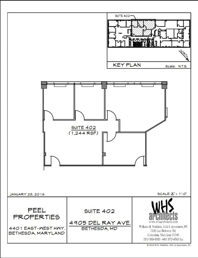 4905 Del Ray Ave, Bethesda, MD à louer Plan d’étage– Image 1 sur 1