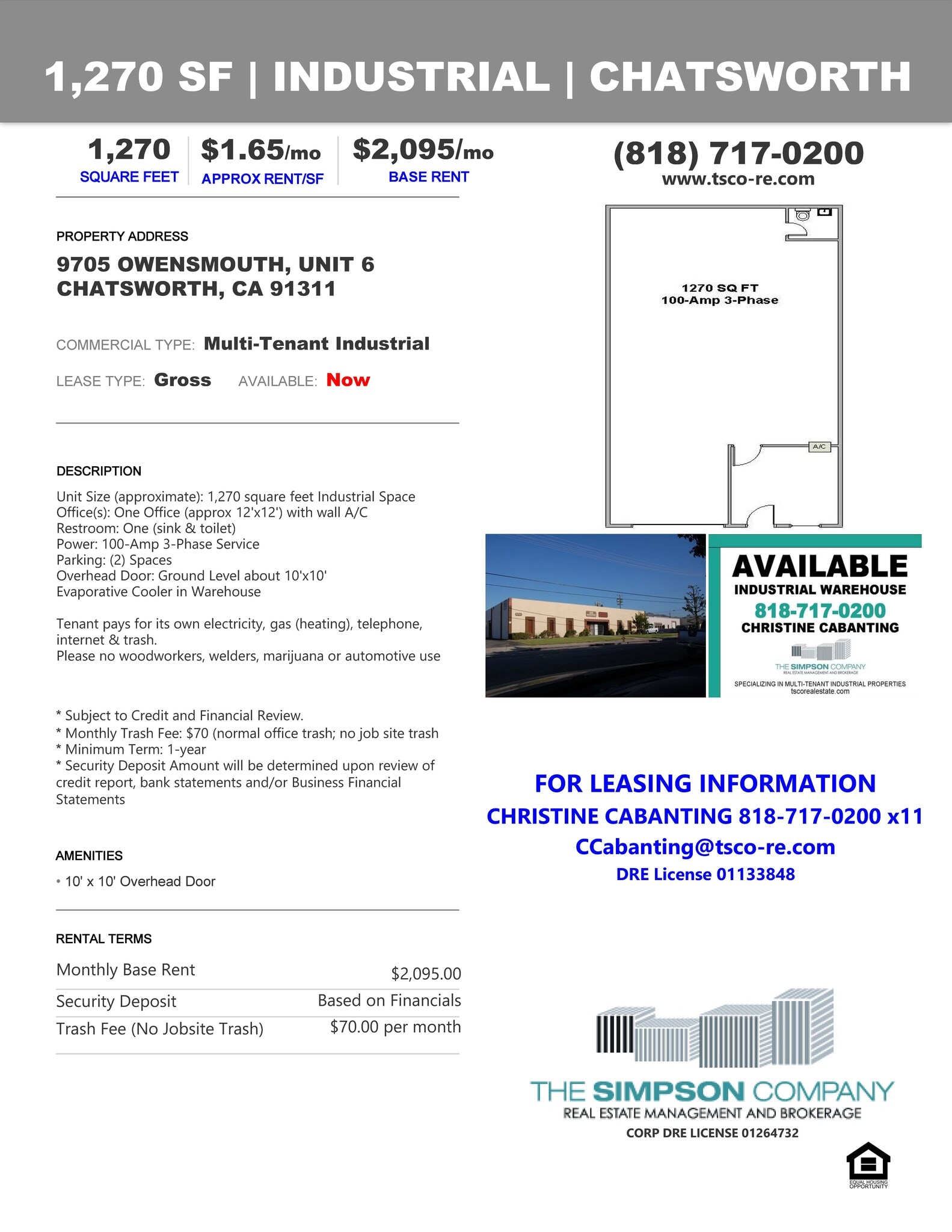 9701 Owensmouth Ave, Chatsworth, CA à louer Photo intérieure– Image 1 sur 1