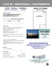 9701 Owensmouth Ave, Chatsworth, CA à louer Photo intérieure– Image 1 sur 1