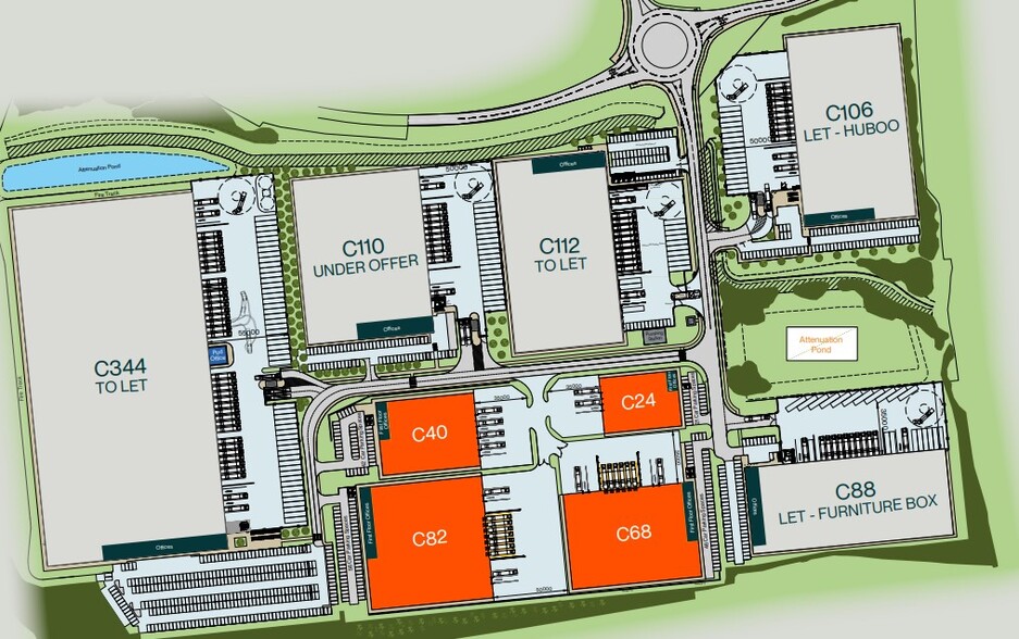 Indurent Park, Chippenham à louer - Plan de site – Image 2 sur 2