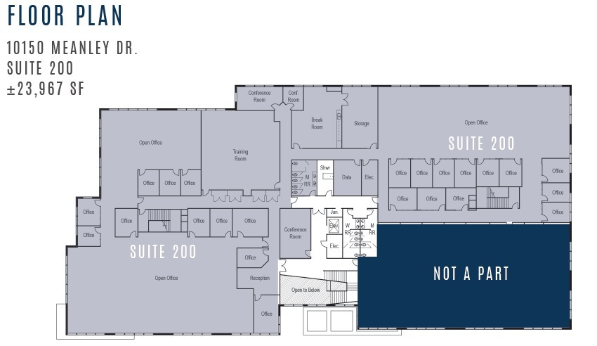 10150 Meanley Dr, San Diego, CA à louer Plan d’étage– Image 1 sur 2