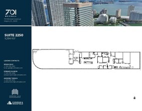 701 Brickell Ave, Miami, FL à louer Plan d’étage– Image 1 sur 1
