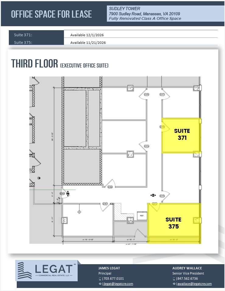 7900 Sudley Rd, Manassas, VA à louer Plan d’étage– Image 1 sur 1