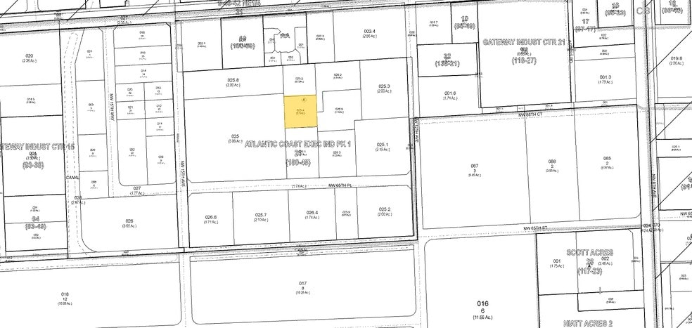 1313 NW 65th Pl, Fort Lauderdale, FL à vendre - Plan cadastral – Image 2 sur 6