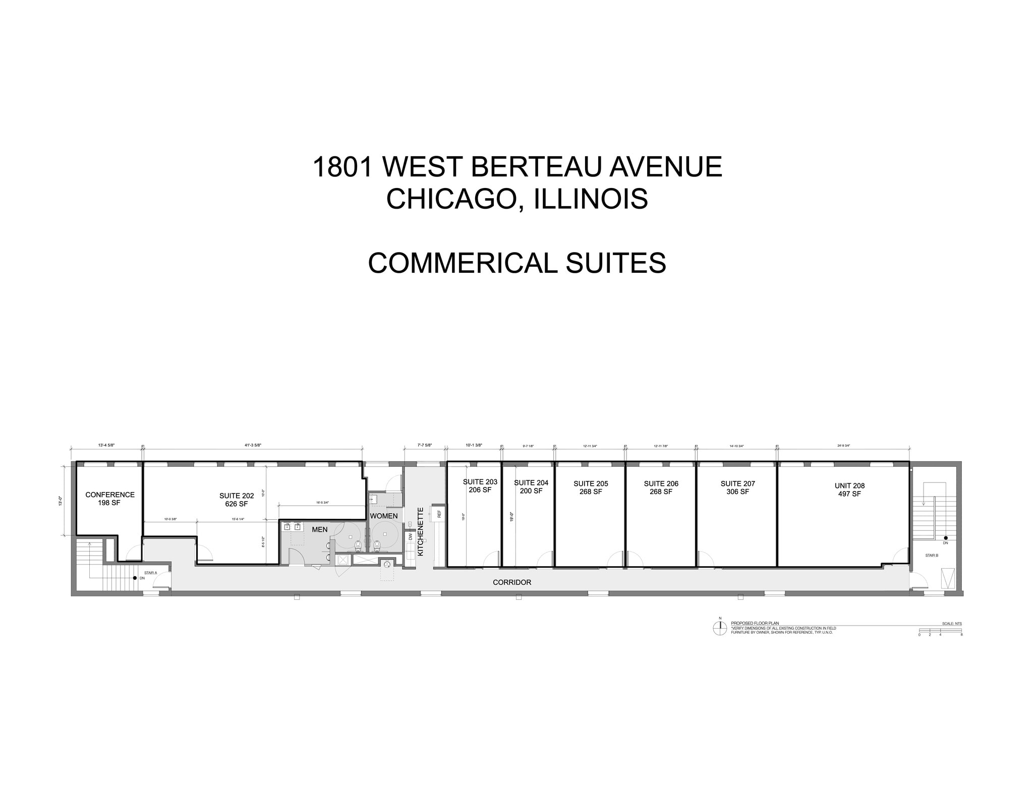 1801 W Berteau Ave, Chicago, IL à louer Plan de site– Image 1 sur 1