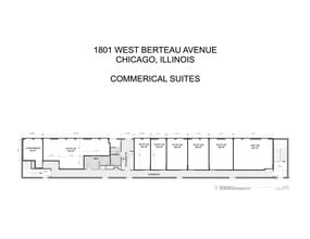 1801 W Berteau Ave, Chicago, IL à louer Plan de site– Image 1 sur 1