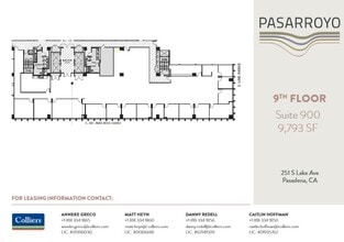 225 S Lake Ave, Pasadena, CA à louer Plan d’étage– Image 1 sur 1
