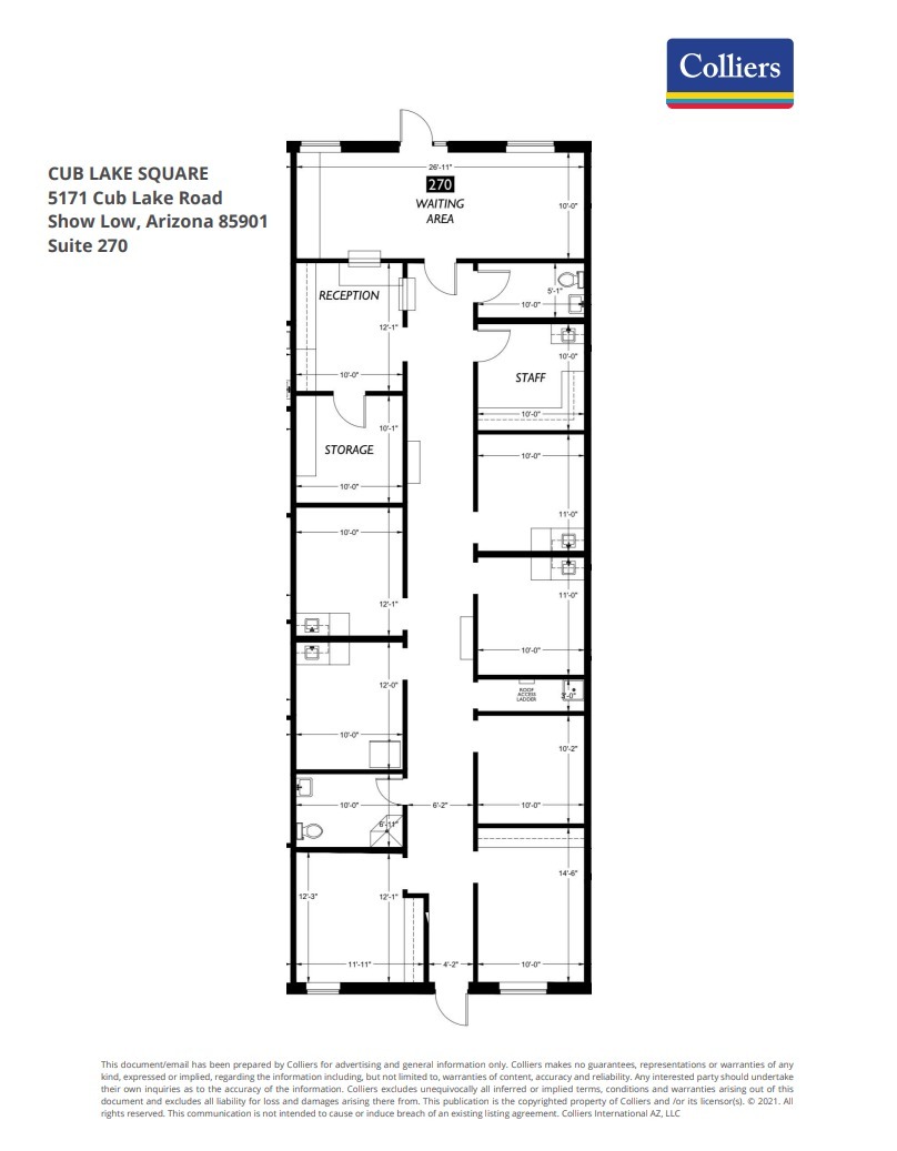 5171 Cub Lake Rd, Show Low, AZ à louer Plan d’étage– Image 1 sur 1