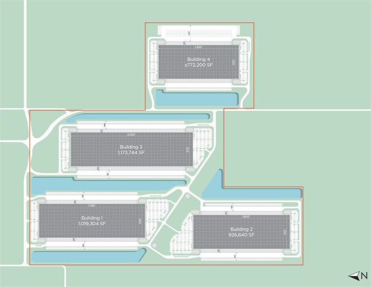 I-74 East Commerce Park 4, Indianapolis, IN à louer - Plan de site – Image 2 sur 2